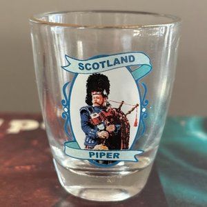 Scotland Piper Vintage Shot Glass